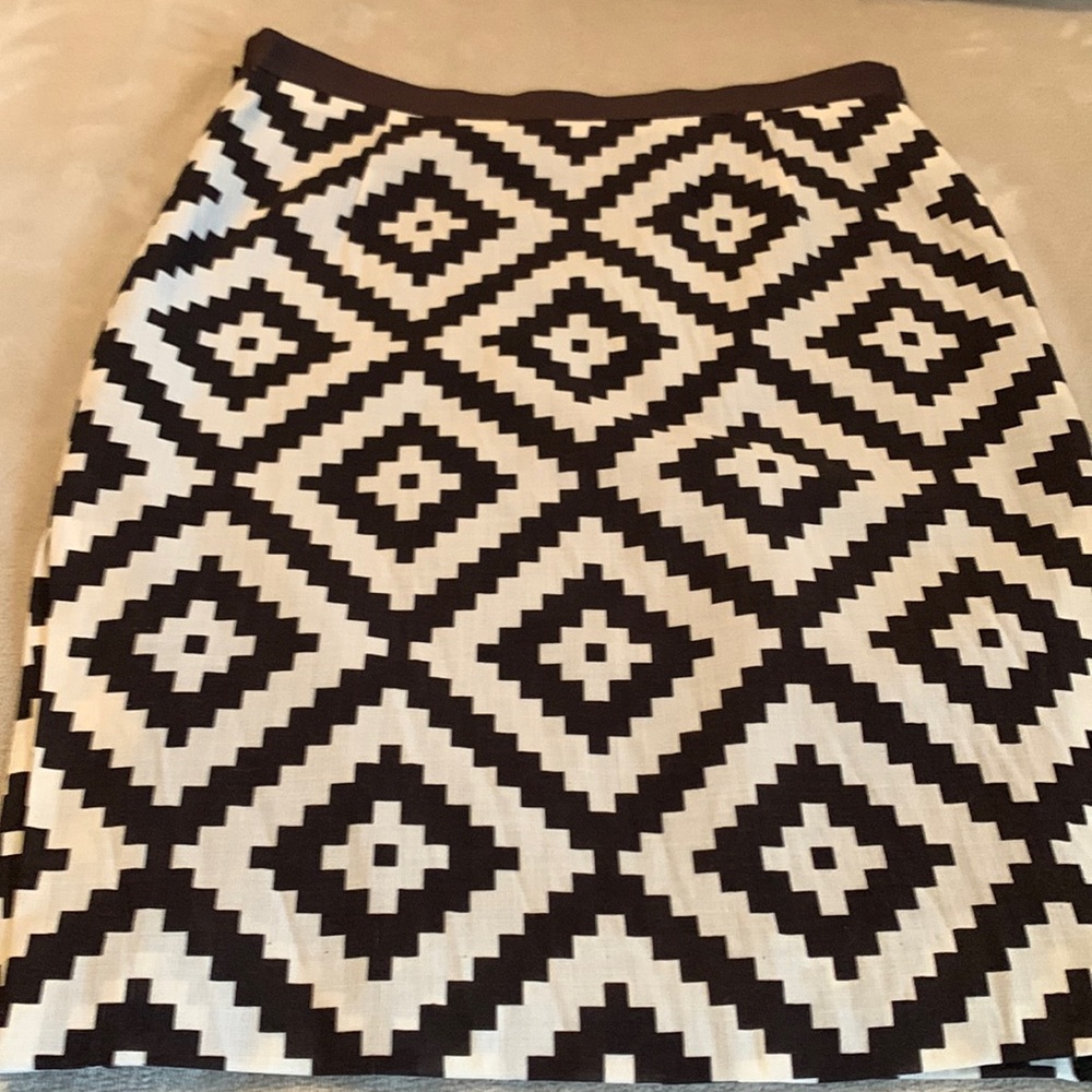 Lined cotton skirt by Tory Burch.